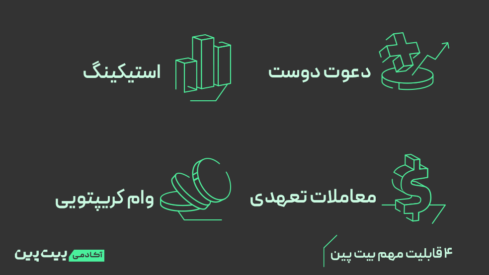 قابلیت های مهم بیت پین