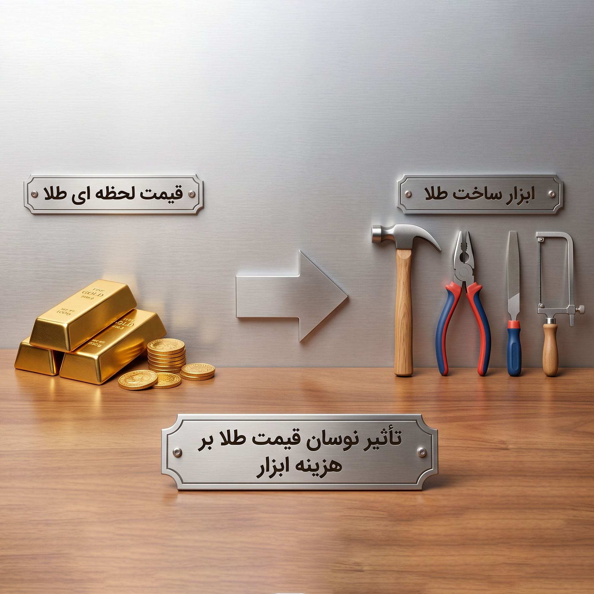 آیا قیمت طلا مستقیماً روی قیمت ابزار طلاسازی تأثیر می‌گذارد؟