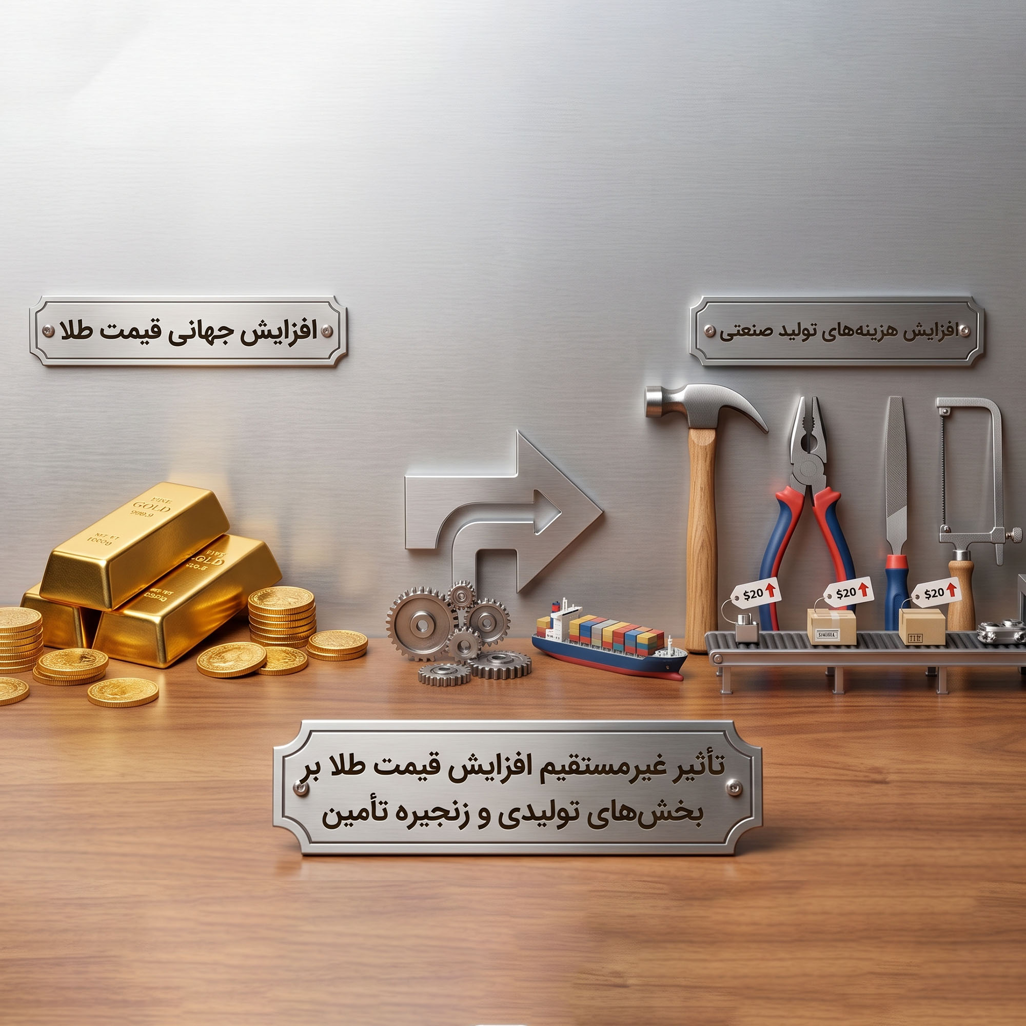 افزایش قیمت طلا چگونه به‌صورت غیرمستقیم اثر می‌گذارد؟